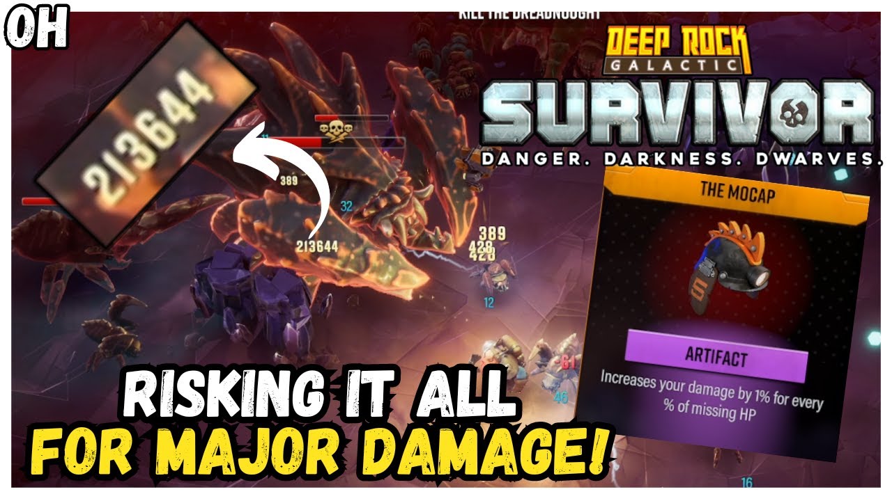 The RISKIEST 213k Crit EVER! Deep Rock Galactic: Survivor!