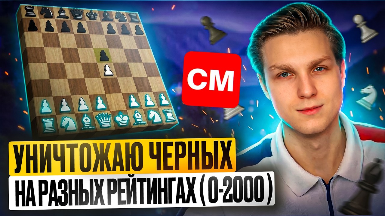 Уничтожаю черных на разных рейтингах! (0-2000)