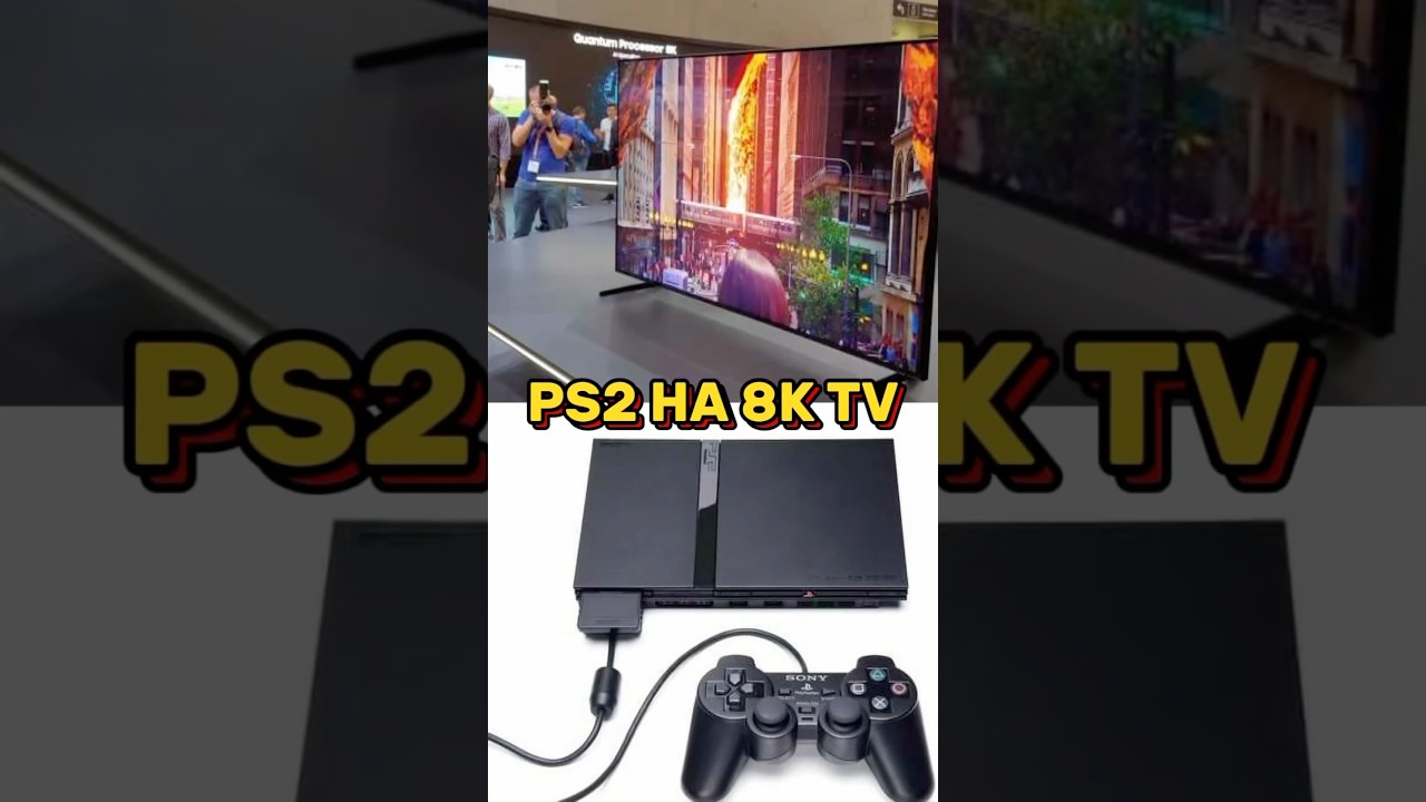 🖥️ ЗАПУСТИЛ PS2 НА 4К ТЕЛЕВИЗОРЕ #ps2 #playstation #shorts