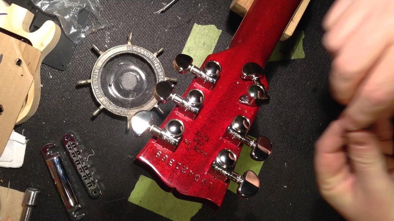 Gibson G Force removal/install Grover tuners