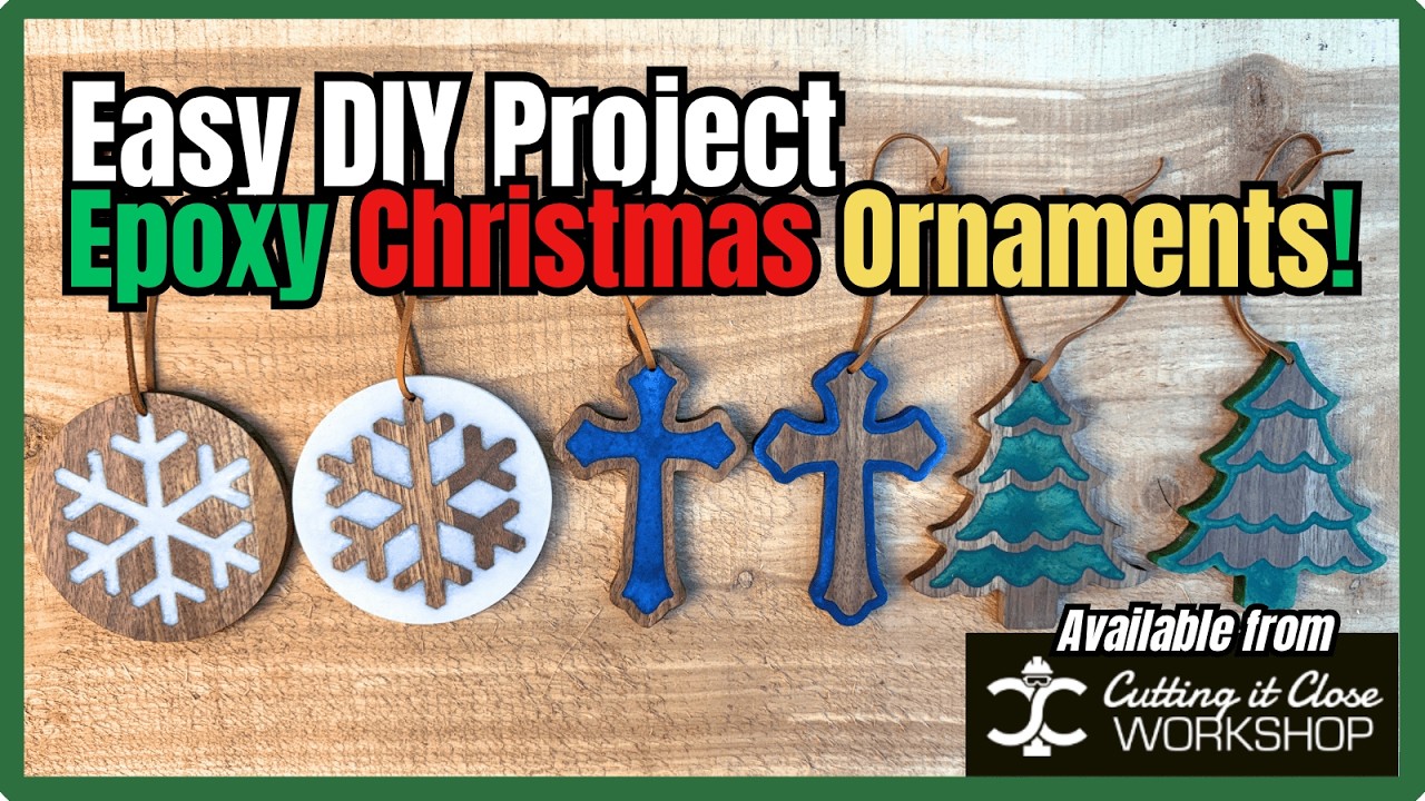 Рождественские украшения из эпоксидной смолы своими руками &mdash; Onefinity CNC &mdash; Cutting It Close