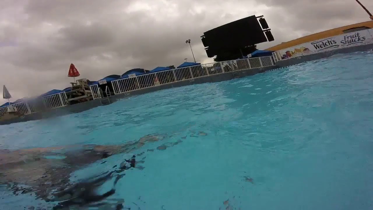 Several Strange Pool Drain Covers in a Wave Pool, Lazy River & Water Slide POV!