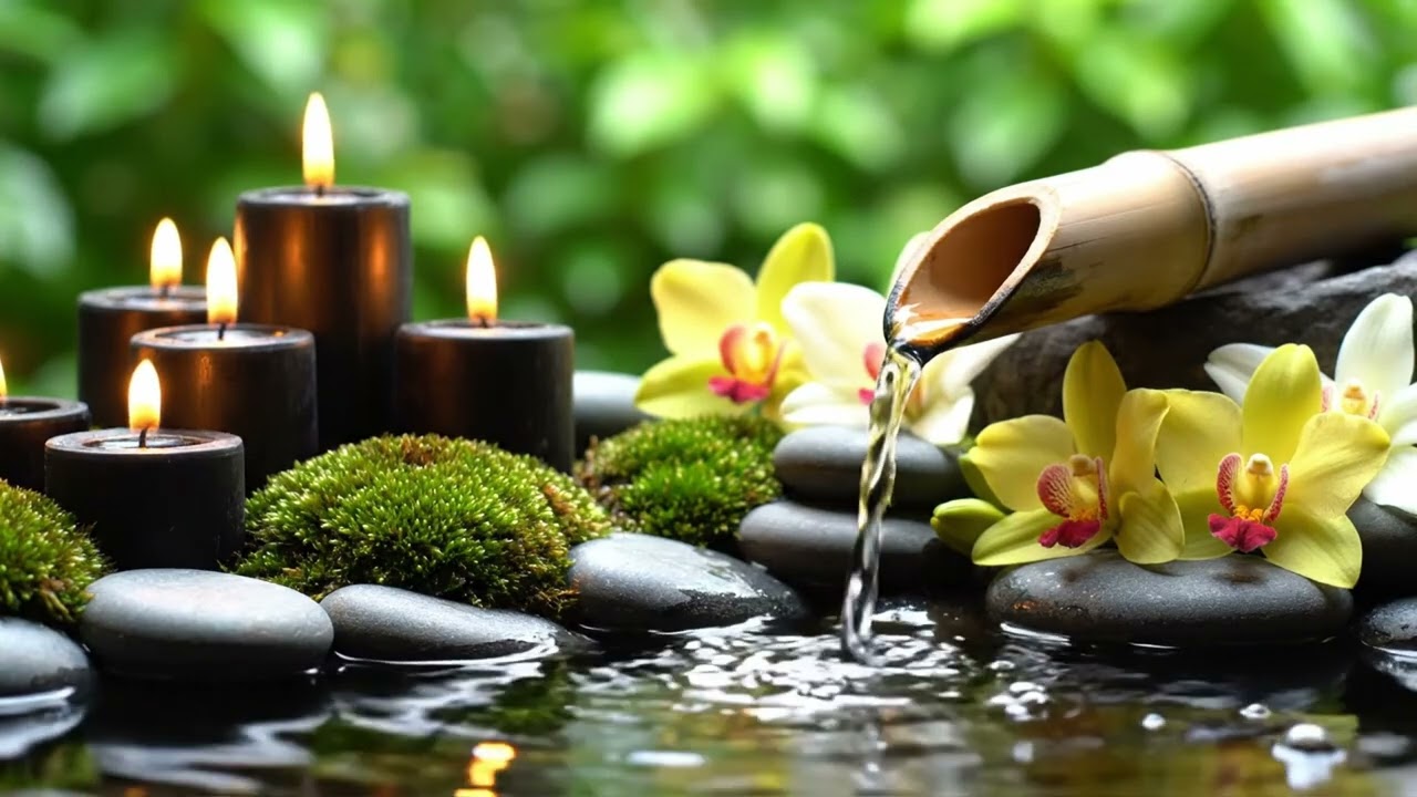 🍃 Sunlight Through Bamboo – Gentle Piano & Flowing Water Calm 🌊