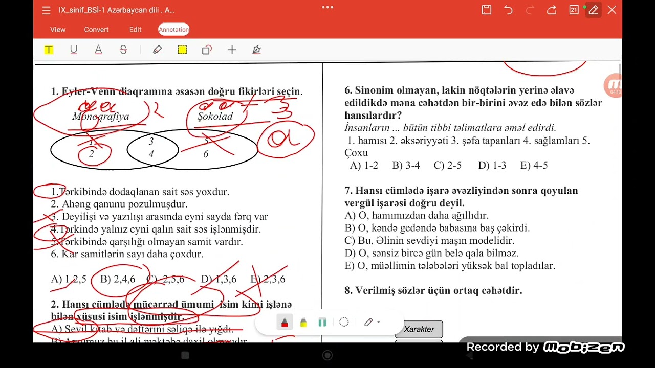 9-cu  sinif  Buraxılış imtahanı Sınaq -1 (izah) #azərbaycandili #education #dim  #buraxilisimtahani