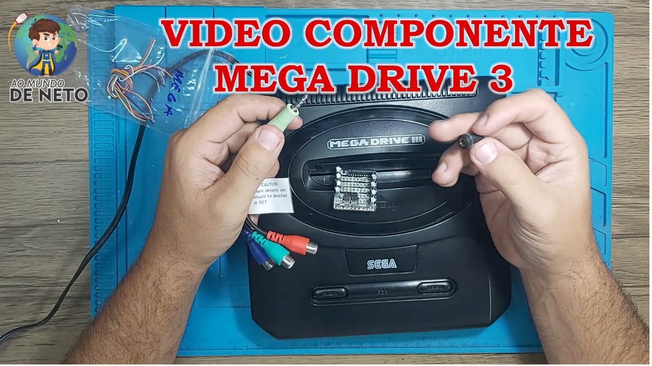 INSTALANDO VIDEO COMPONENTE MEGA DRIVE 3
