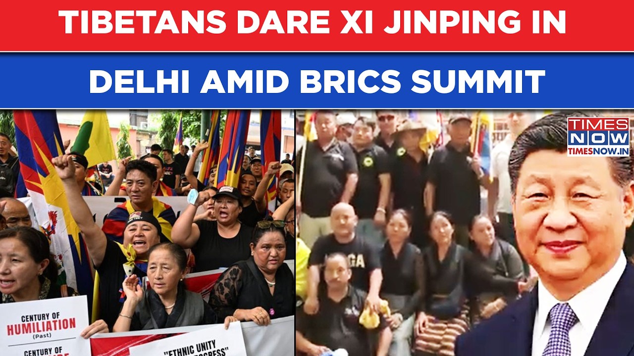 BRICS Begins, Tibetans In Delhi Dare Xi Jinping, Hit Majnu Ka Tila Streets To Protest Against China