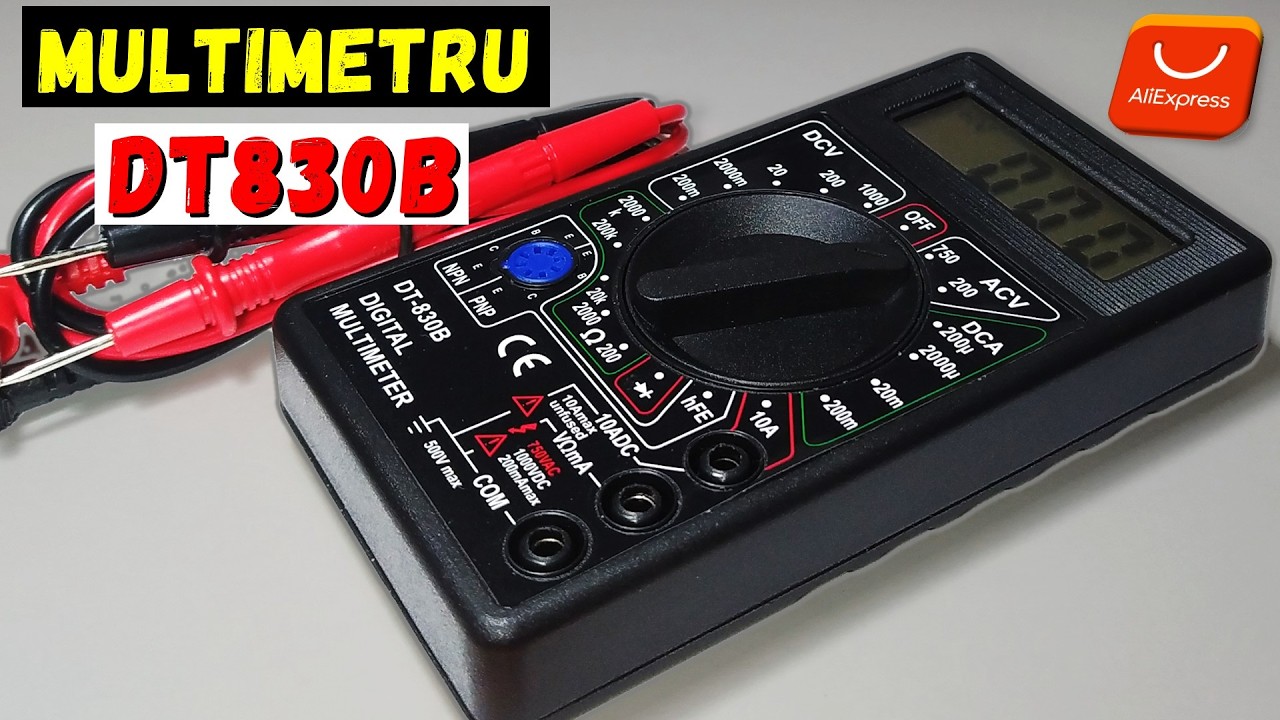 Primul meu multimetru DT830B când am început electronica / Interiorul și testarea versiunii actuale