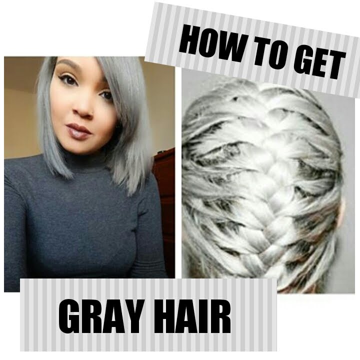 HOW TO GET GRAY GRANNY HAIR AT HOME-EASY-FOR LIGHT HAIR