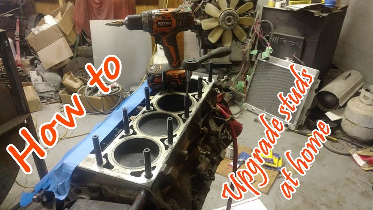 LSx 1/2 inch head stud upgrade at home, How to