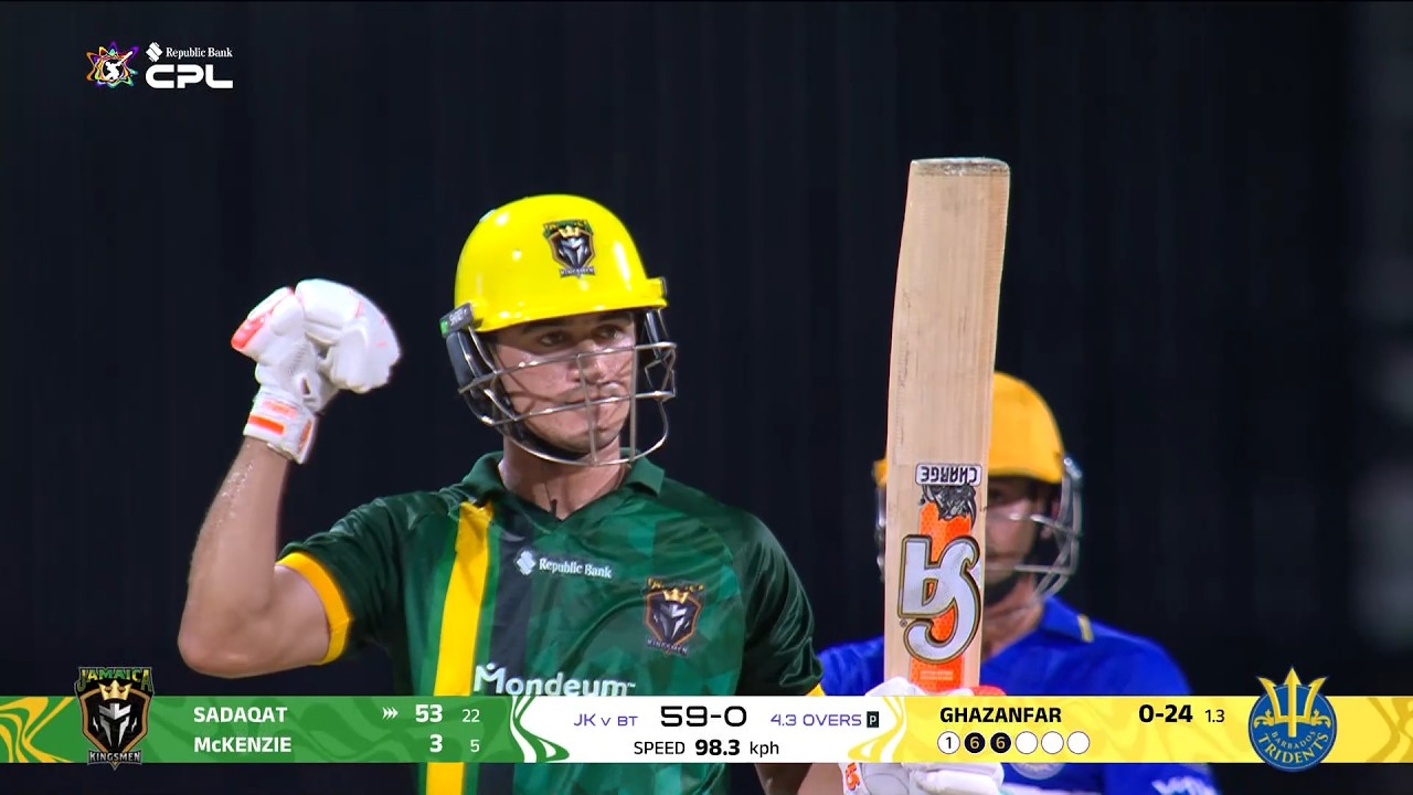 Maaz Sadaqat Hits A Brilliant FIFTY! | CPL 2026