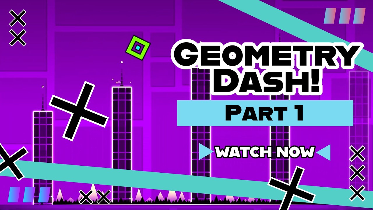 Bounce pads and FLYING?! | Geometry Dash #1