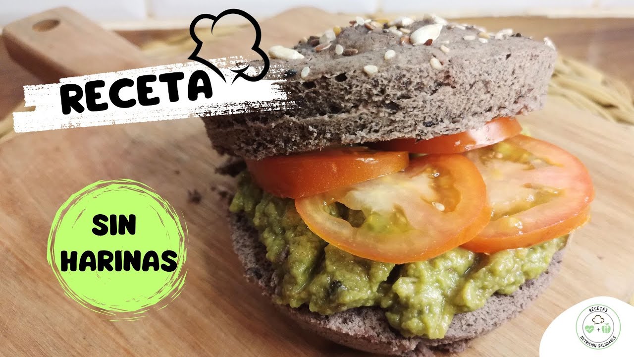 Sandwich de Pan de Porotos Negros, ALTO EN PROTEINAS...