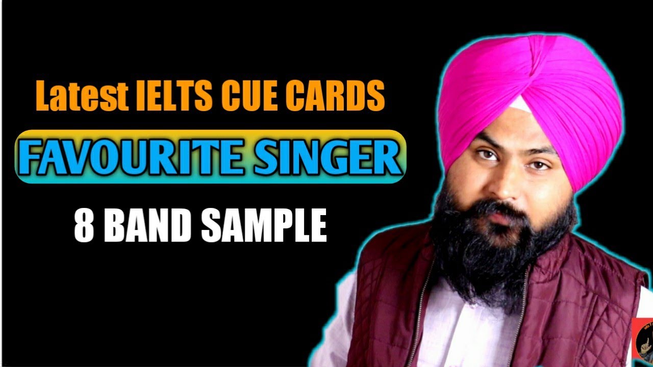 Describe Your Favourite Singer || Latest Cue Cards || 8 Band Sample
