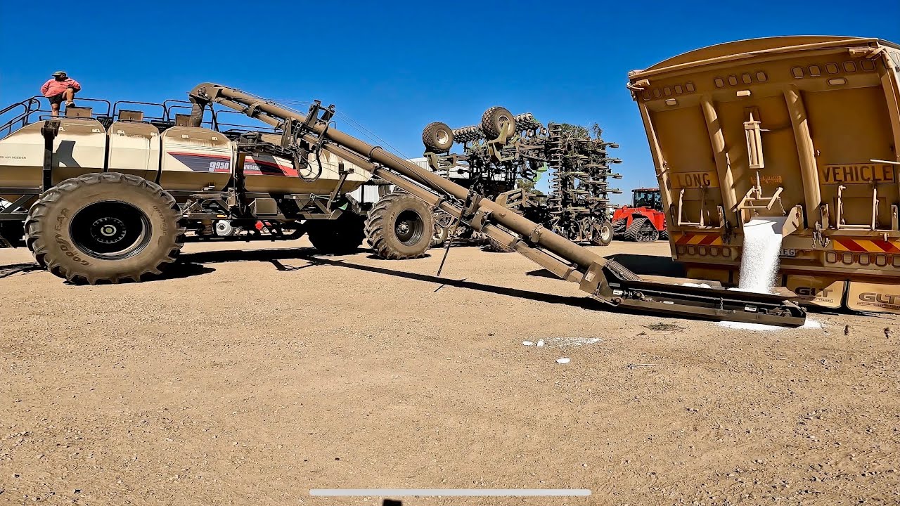 Our seeder is too big for the roads!