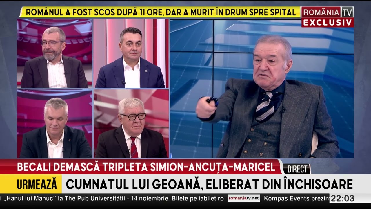 Gigi Becali demolează tripleta toxică Anca Alexandrescu - Măricel Păcuraru - George Simion