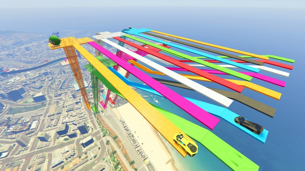 I completed The IMPOSSIBLE 0.000034% Hard Parkour Race in GTA 5!