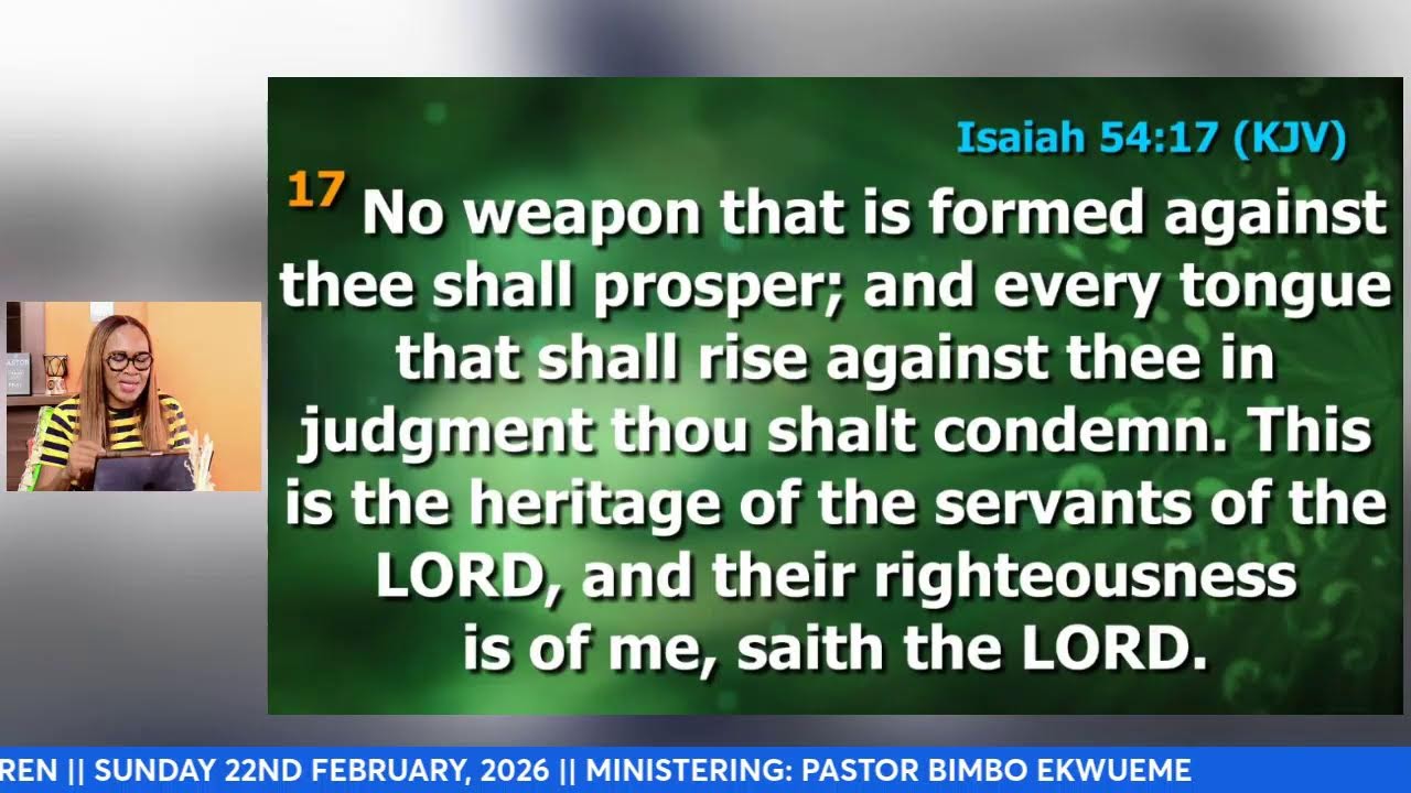 WARRIOR MOMS AND DADS PRAY || 22ND FEBRUARY, 2026 || PASTOR BIMBO EKWUEME