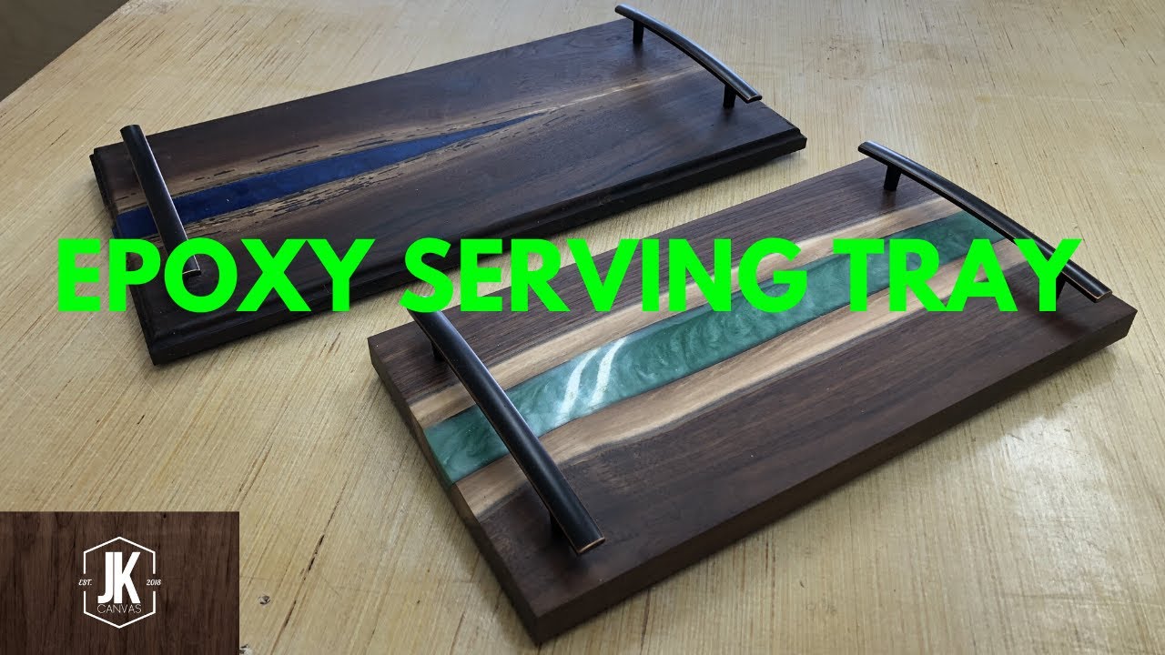 Epoxy Serving Tray made with TotalBoat ThickSet Epoxy