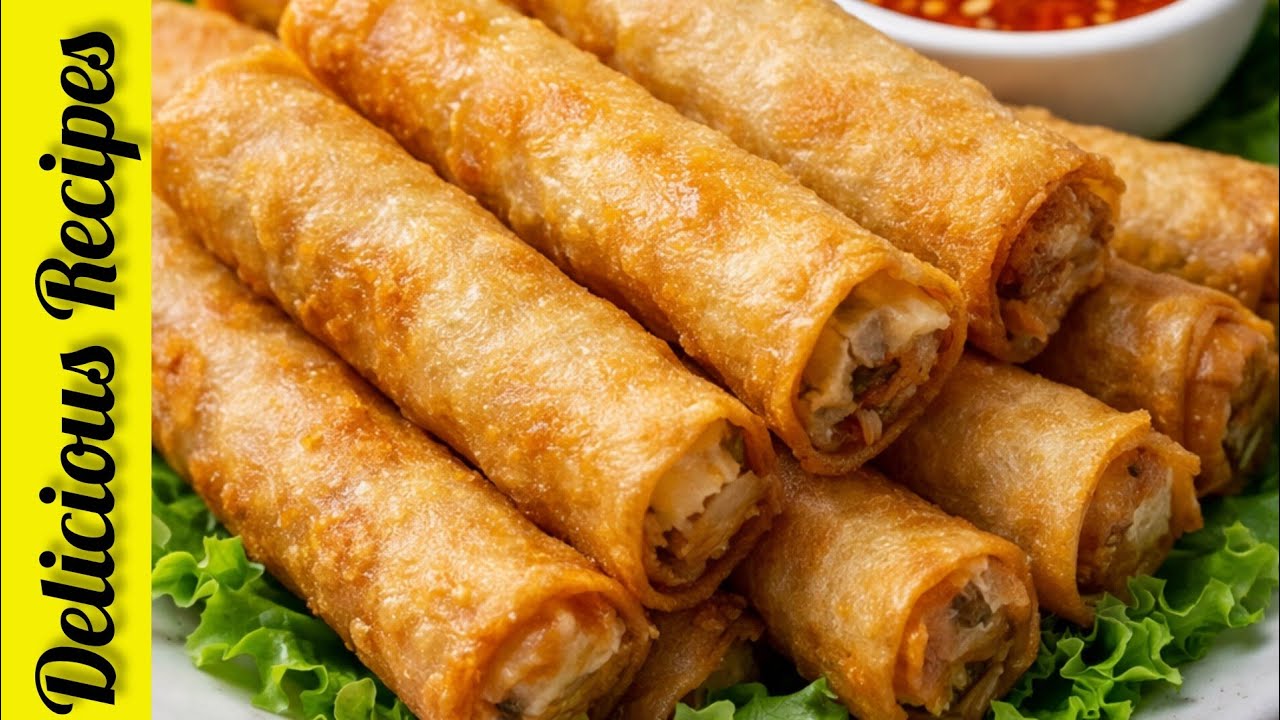 Chicken Spring Roll | Chicken Roll Recipe By Delicious Recipes | Ramadan Special 🌙