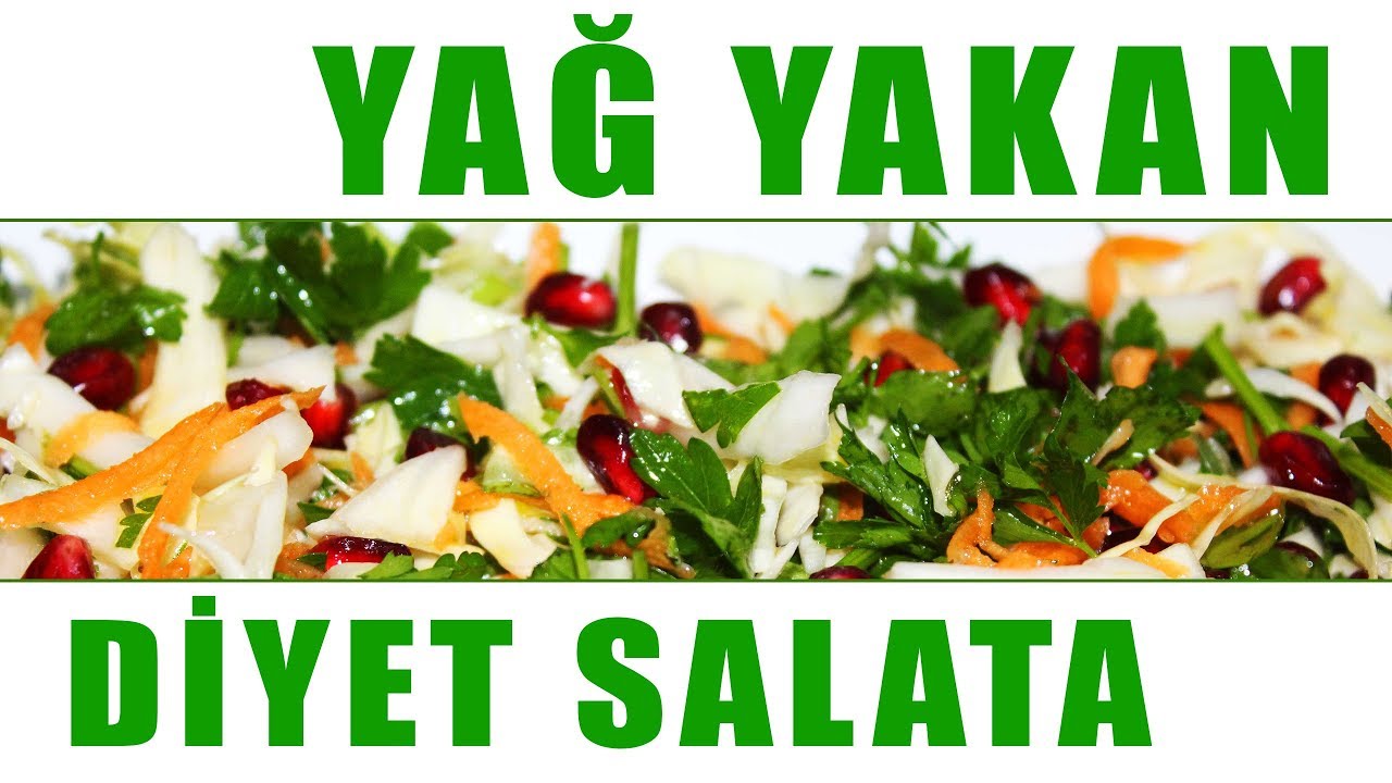 SAĞLIĞIN ADRESİ - YAĞ YAKAN DİYET SALATA TARİFİ - FAZLA KİLOLARA ELVEDA