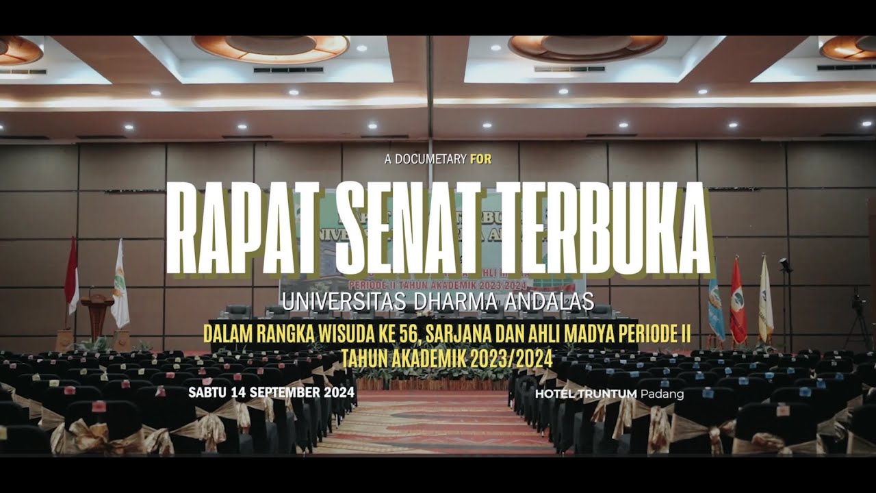 Full Video Cinematic Wisuda Ke-56 Universitas Dharma Andalas Tahun 2024