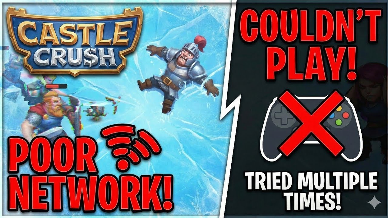 NETWORK 🛜 PROBLEM 😞 | COULDN'T PLAY | CASTLE CRUSH 