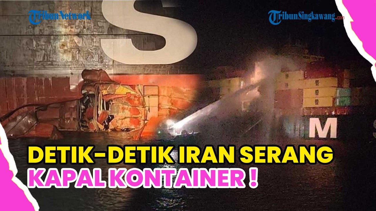 KAPAL RAKSASA DISERANG IRAN, KEBAKARAN HEBAT GUNCANG PELABUHAN IRAK ⚠️