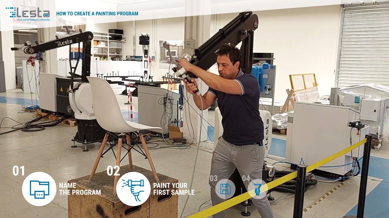 How to teach a self-learning robot Lesta LEBOT MV A6