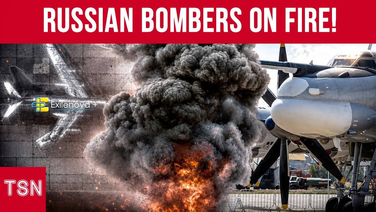 ENGELS-2 AIRBASE ON FIRE! Ukrainian Drones Strike Russian Strategic Aviation Hub!