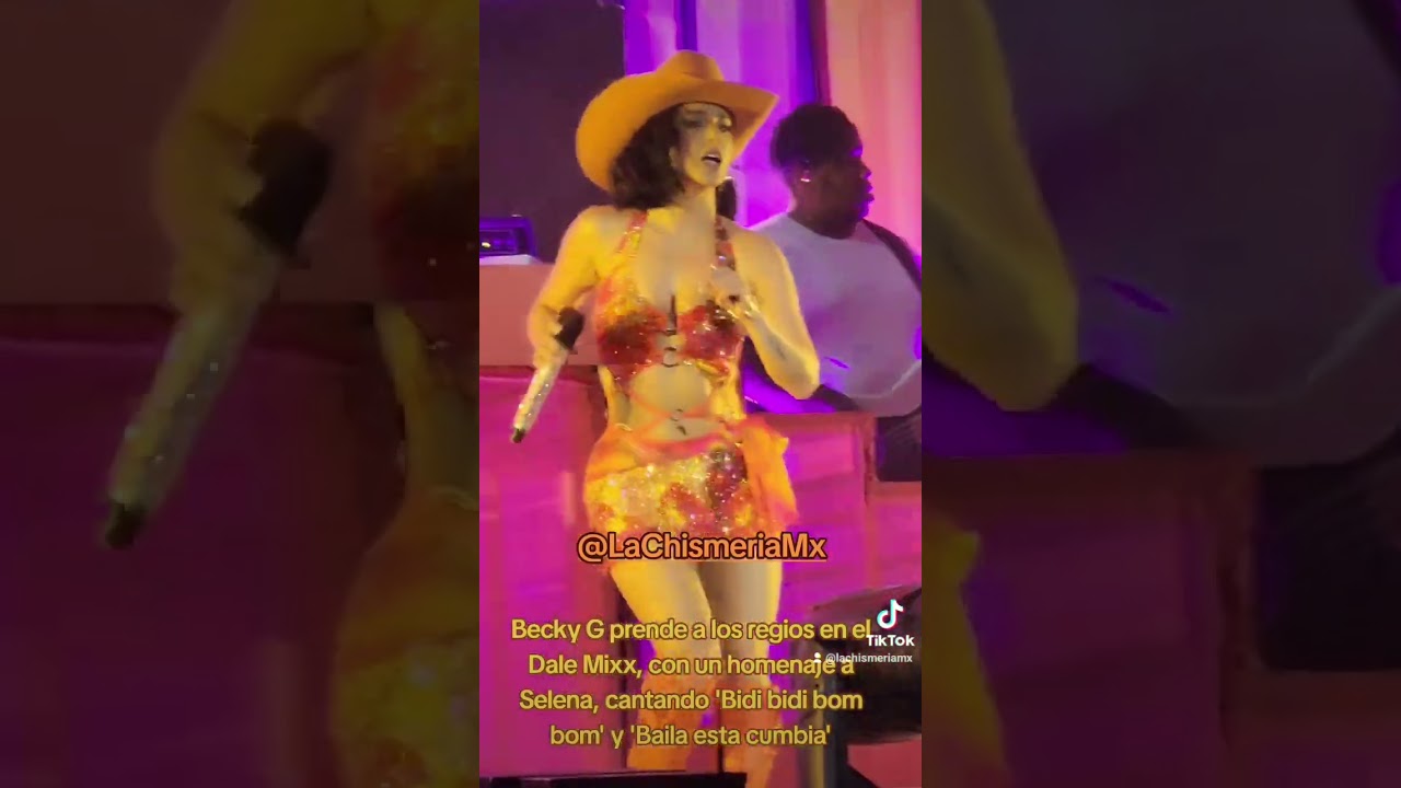 Becky G realiza homenaje a Selena, y canta 'Bidi bidi bom bom' y 'Baila esta cumbia' en el Dale Mixx