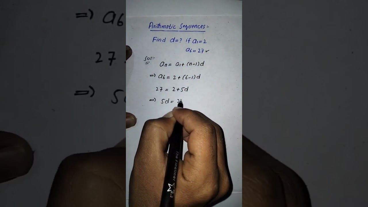 Arithmetic Sequence | Common difference | #common_difference_AP