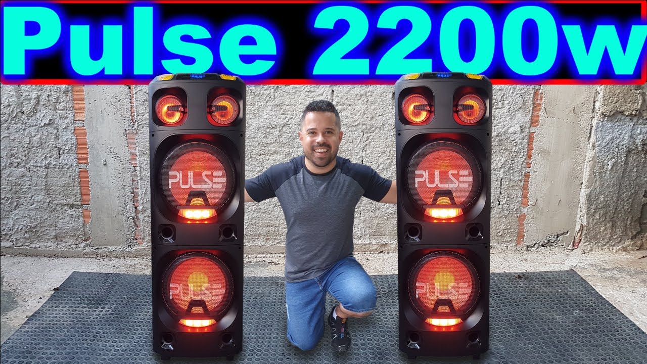 Caixa De Som Pulse 2200w 🟢 Teste De Potencia