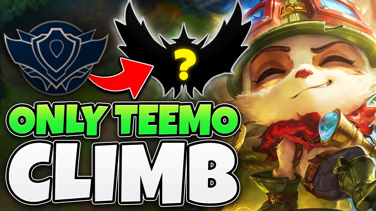 League of Legends but I ONLY play Teemo (NEW RANKED CLIMB! #1)