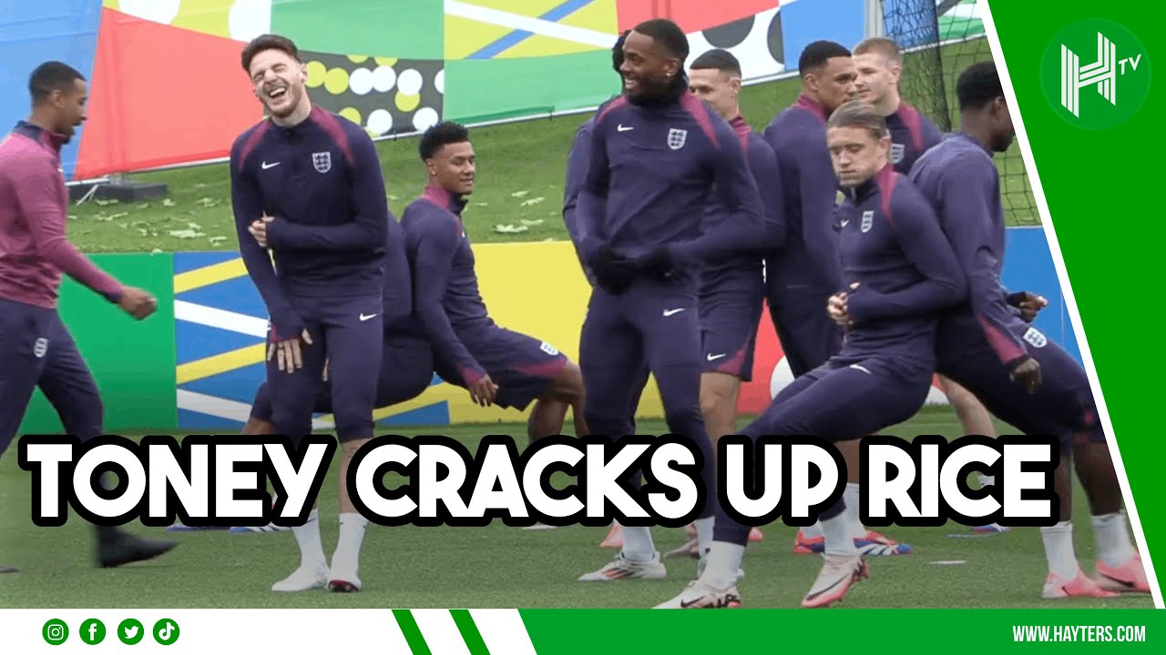 Kane, Saka, Bellingham and co train in SOGGY Germany ahead of Denmark clash