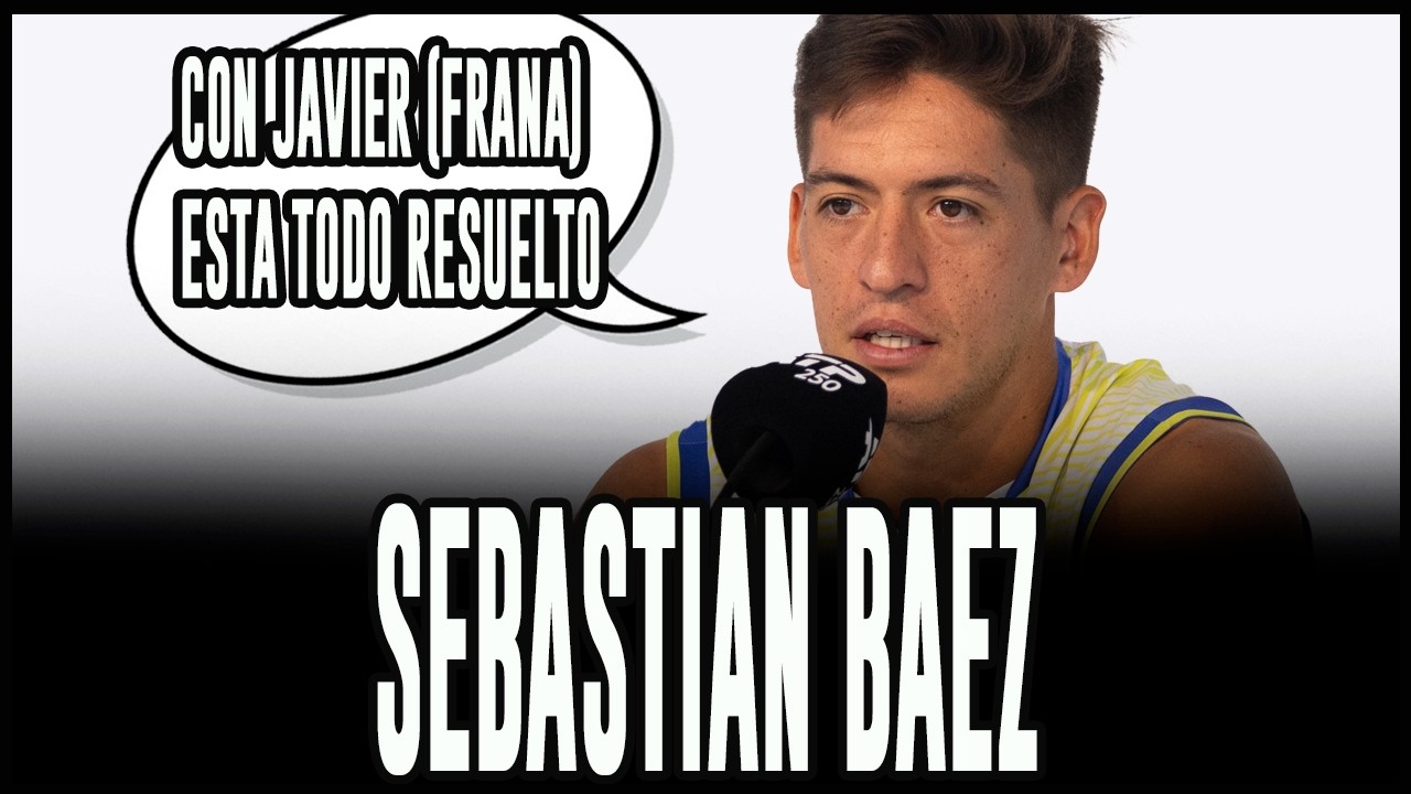 Con Javier (Frana) Esta todo resuelto. Sebastián Baez en el Argentina Open