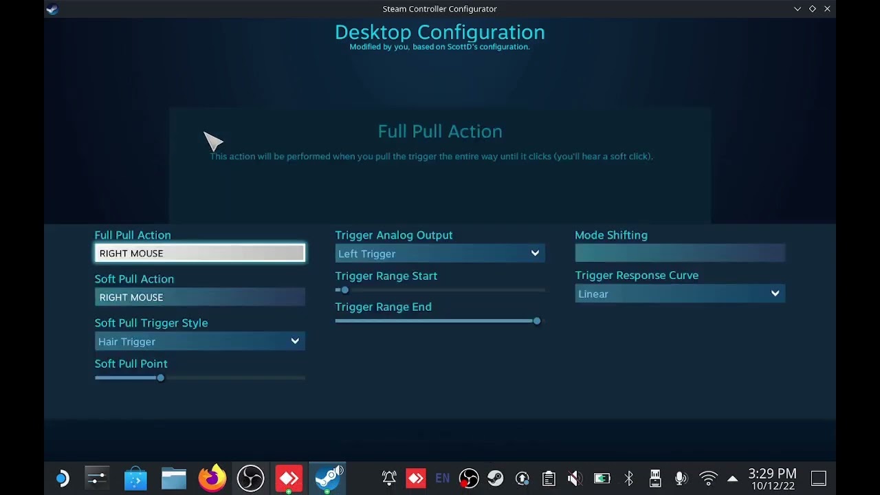 How To Change Steam Deck Desktop Controls (Make Triggers Mouse clicks)