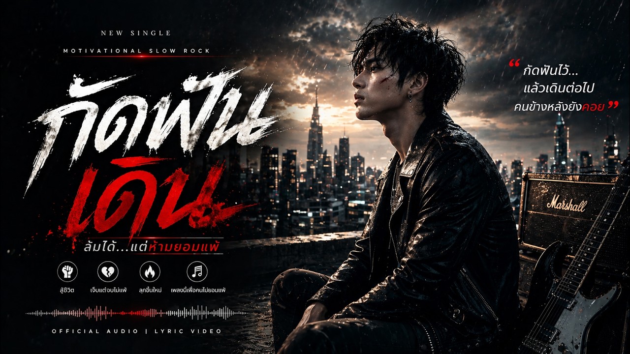 กัดฟันเดิน - เพลงร็อคปลุกใจสายดาร์ก | สำหรับคนที่ยังไม่ยอมแพ้  | Thai Slow Rock  | #เพลงจากรอยแผล