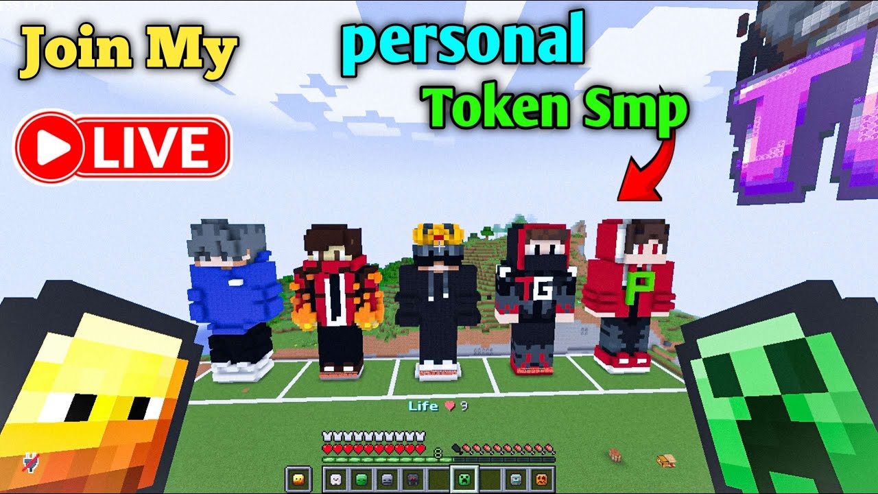 🎁 Join Best Token Public Smp Server For Minecraft 🖌️ | Java + PE | 24/7 Online | Free To Join 💸