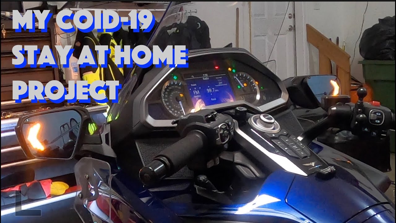 Installing Muth Mirrors on a 2018 Honda Goldwing.