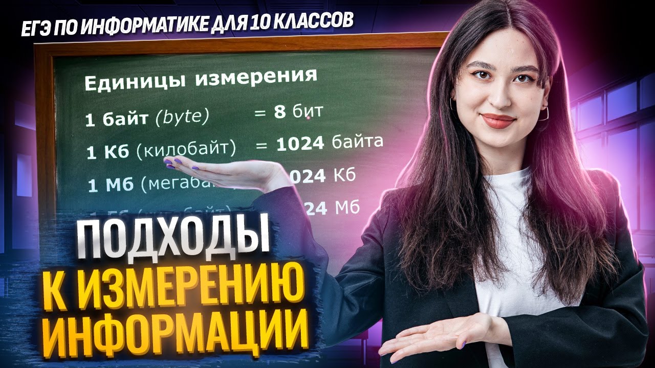 Подходы к измерению информации: алфавитный и содержательный подходы | ЕГЭ Информатика | Умскул
