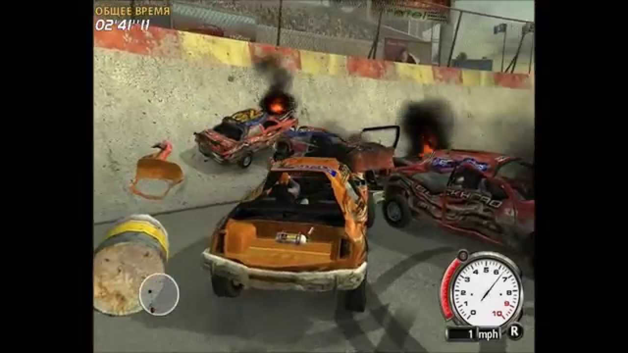 Обзор-1 Гонок Дерби Трюков в игре FLATOUT (2004)