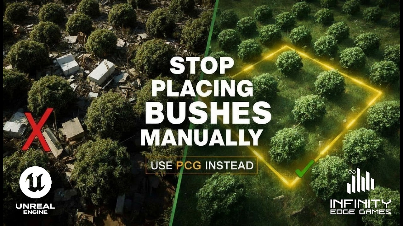 #49 Стелс | PCG Bush Area | RPG Framework в Unreal Engine 5