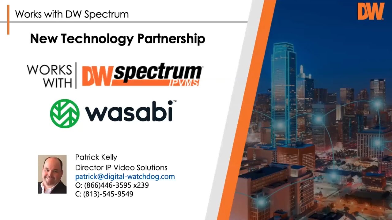 Works With DW Spectrum Webinar: Wasabi Hot Cloud Storage