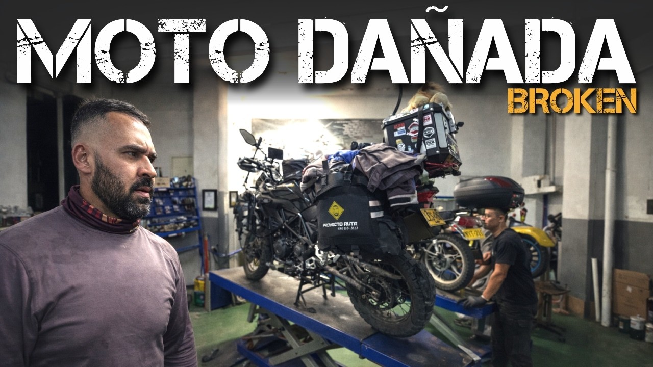 CON LA MOTO ASI NO PUEDO SEGUIR EL VIAJE