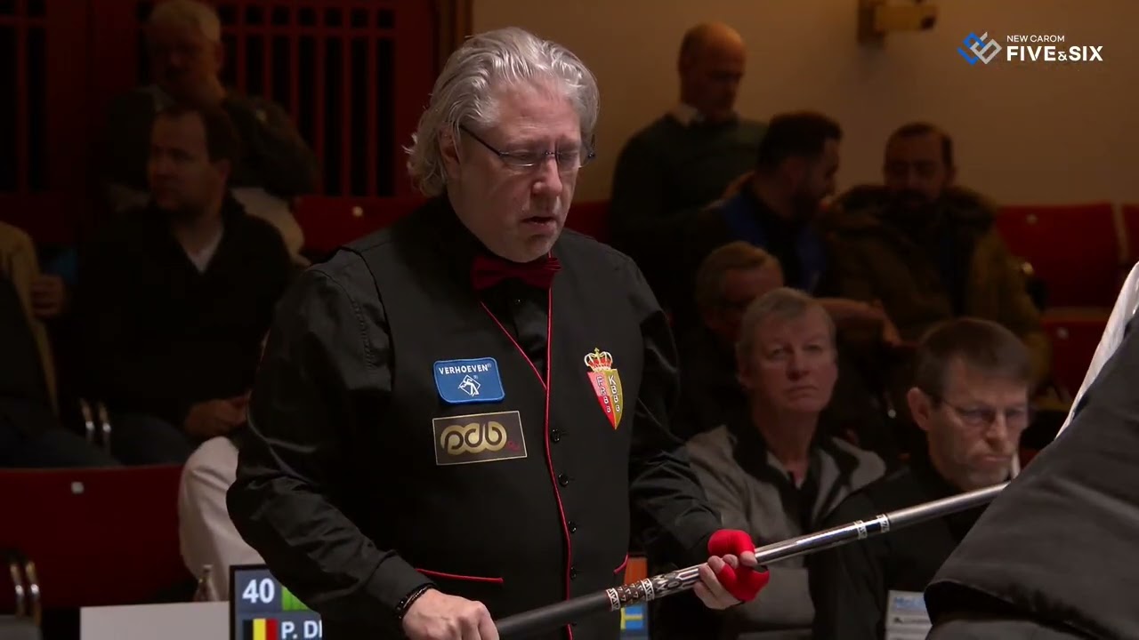 Qual. - Peter DE BACKER vs Torbjorn BLOMDAHL(35th World Championship Nat. Teams 3-Cushion)