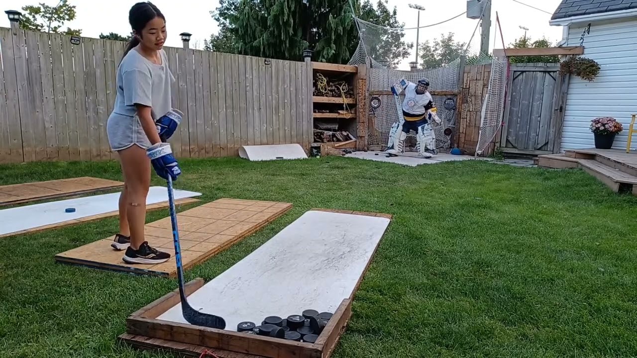 Maya teaches her father a lesson with 34% accuracy from 26 feet away.  (Summer 2023)
