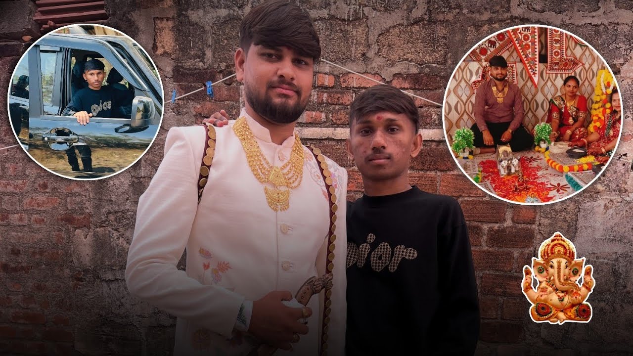 Bhai na  laganma vanarasam ane ganesh sthapna 😍 #viral #gujrati 