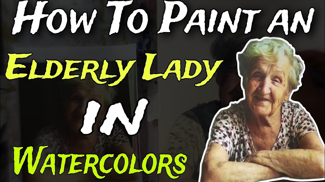 how do paint an old lady's face with watercolors? | Watercolor painting | @gregorydegroat