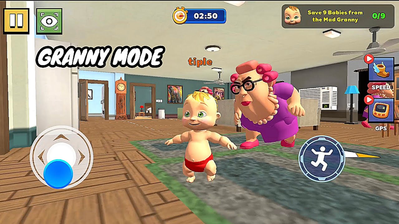 Rainbow prank hide daddy - granny mode gameplay