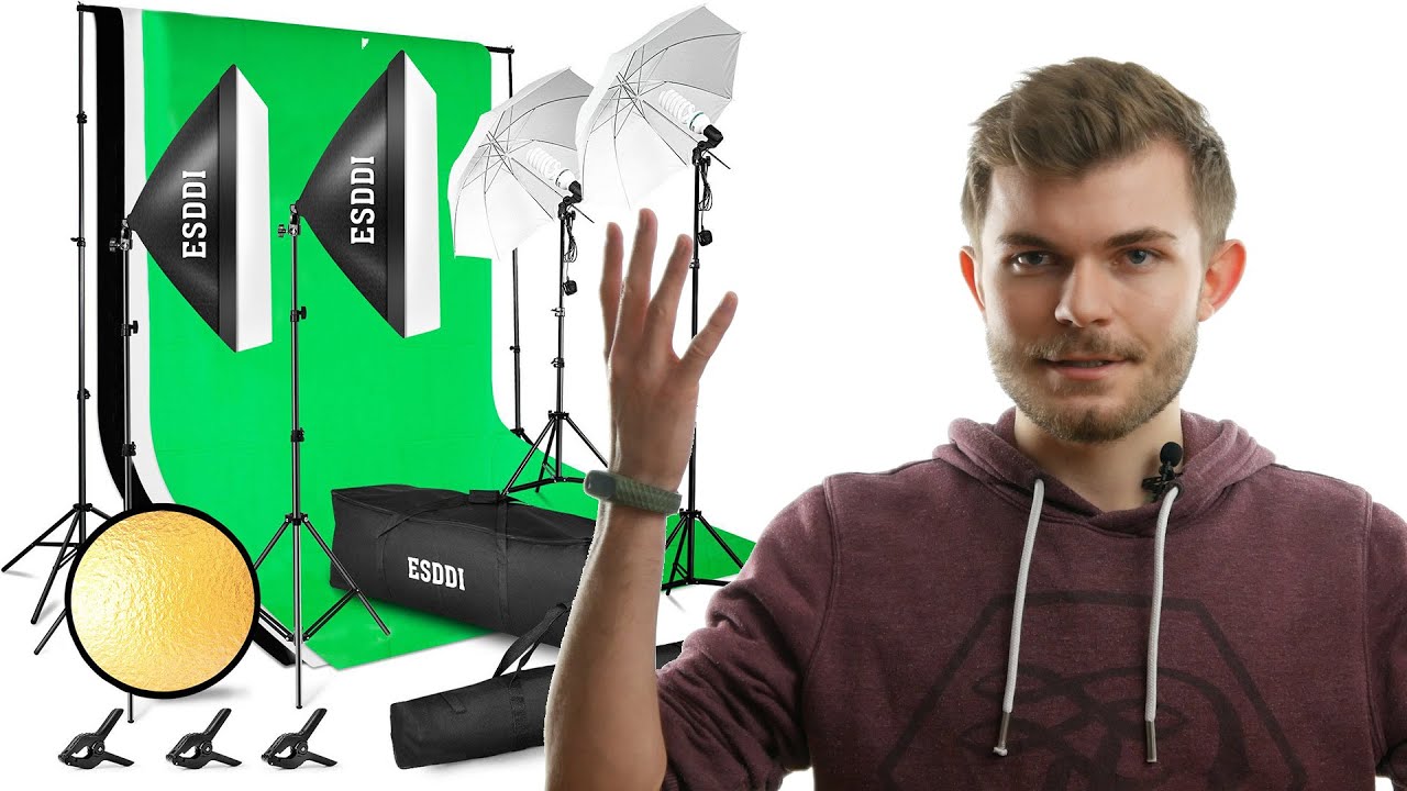 Professionelle Videos mit dem Fotostudio Set von Esddi aufnehmen (Amazon) REVIEW